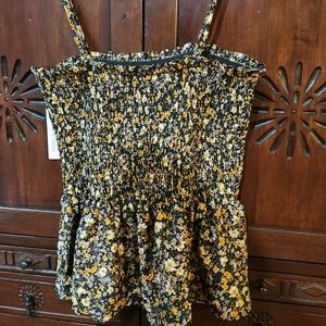 Womens Floral Boho Tank Top M